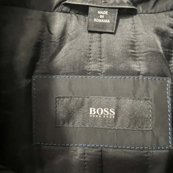 Hugo Boss - Mens Grey Peacoat size 44R - Picture 2 of 4